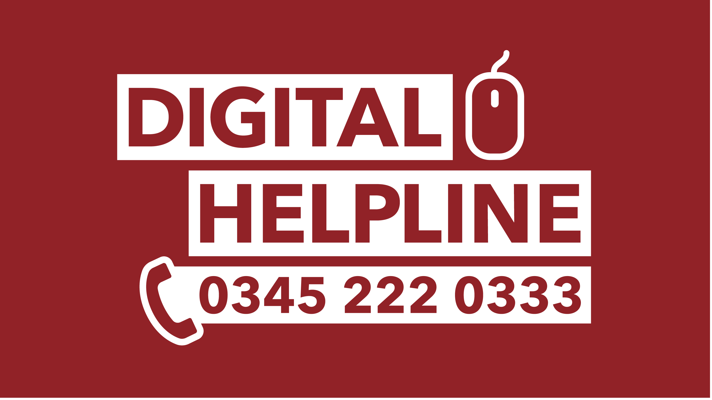 An image showing text reading digital helpline