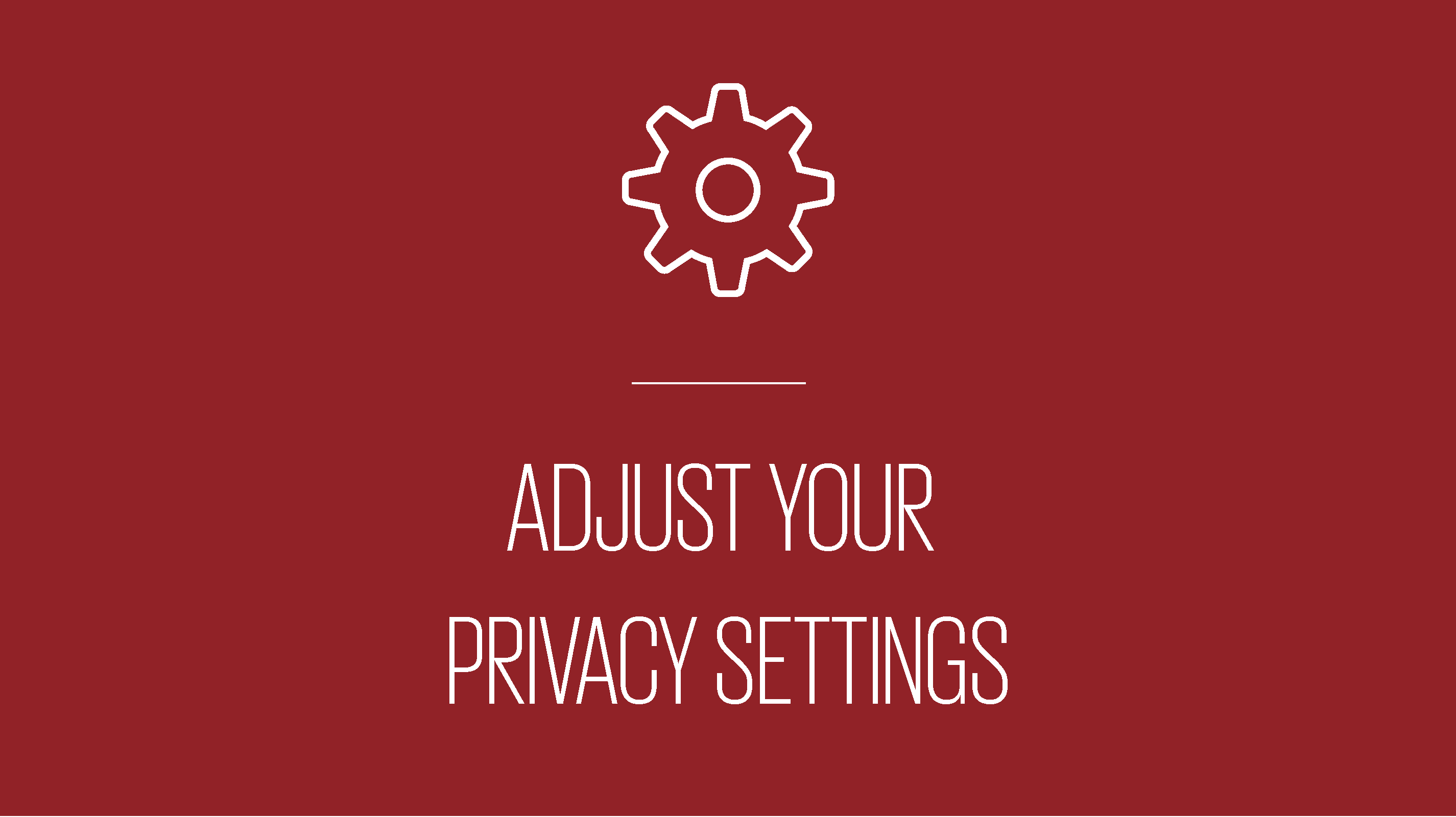 An image showing text reading adjust your privacy settings